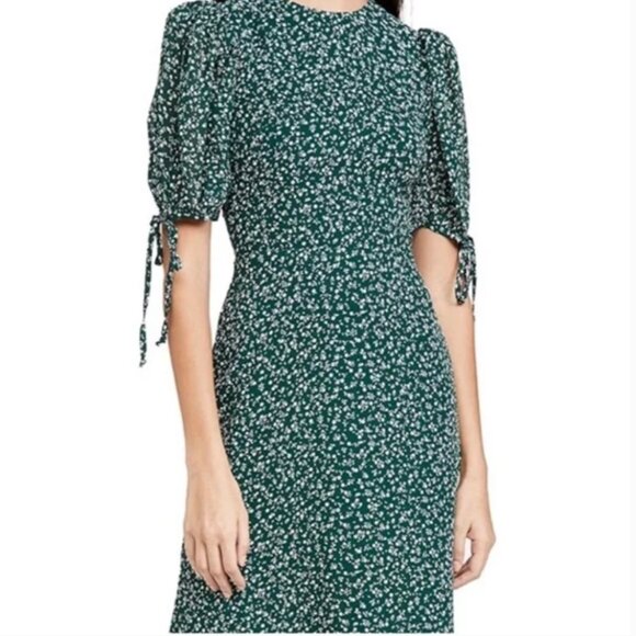 NWT Reformation Oakley Dress in Annette Floral Green Size 2 - Picture 3 of 12